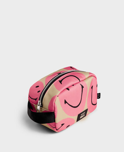 Smiley Pink Toiletry Bag