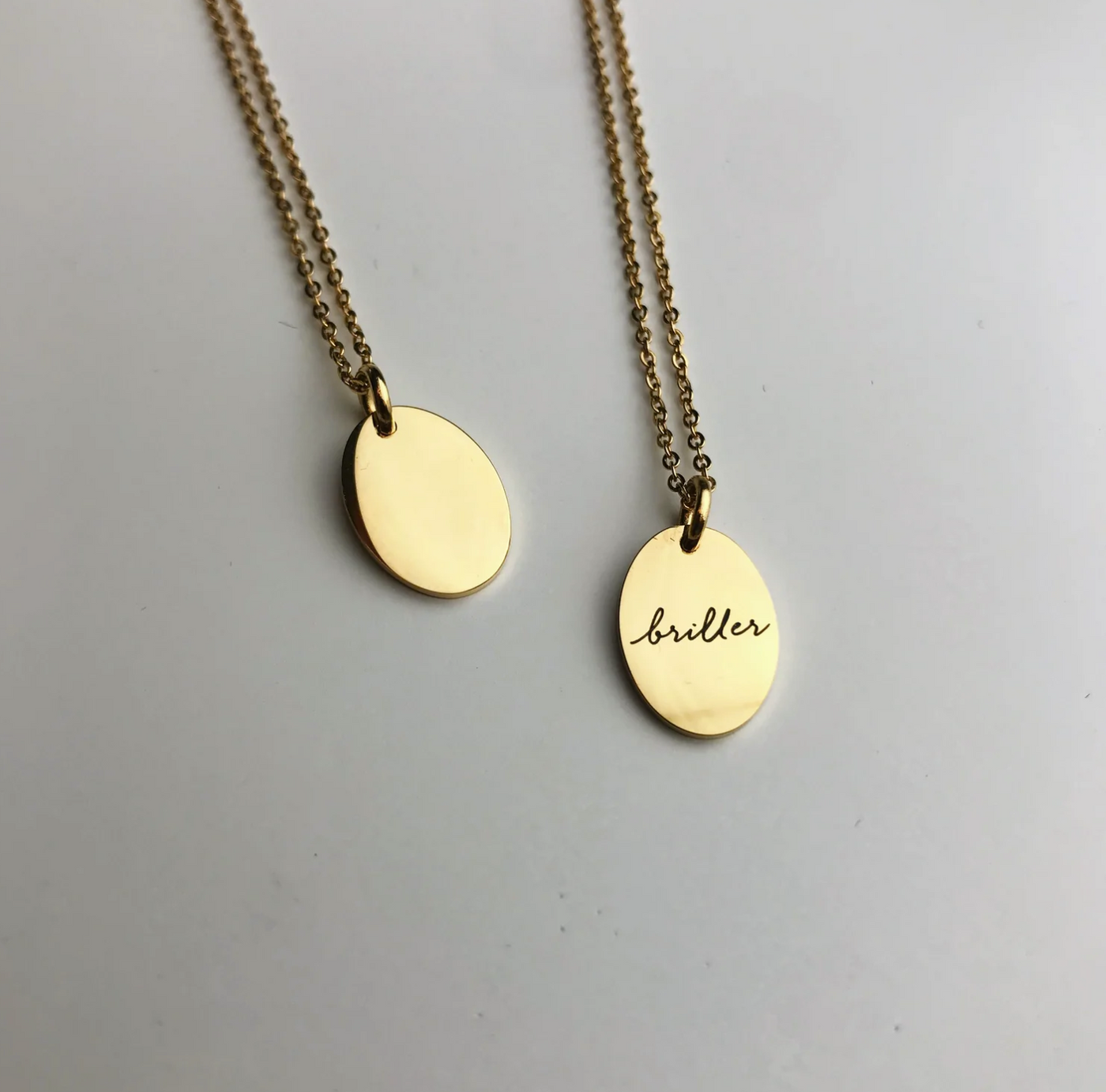 OLEA Oval Disk Necklace